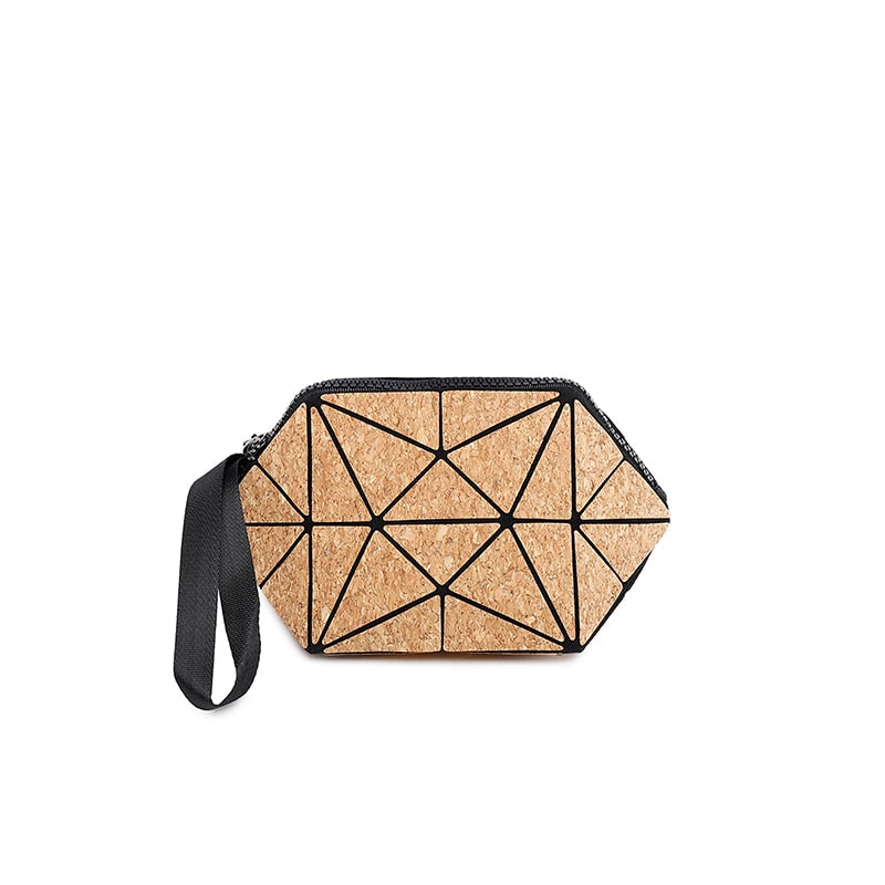 Bolso de mano para mujer, bolso de mano con diamantes de grano de madera, bandolera mensajero geométrico, bolsos plegables lisos, bolso de compras informal, bolsos de mujer