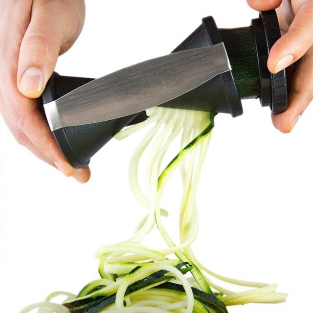 Portable Spiralizer Vegetable Slicer Handheld Spiralizer Peeler Stainless Steel Spiral Slicer for Potatoes Zucchini Spaghetti