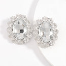 Pauli Manfi, nueva moda, pendientes multicolores de diamantes de imitación para mujer, pendientes elegantes con personalidad para mujer, pendientes de tuerca súper grandes