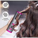 Rizadores de pelo inalámbricos, rizador de pelo automático, plancha USB recargable, pantalla LCD, rizador giratorio de cerámica inalámbrico, herramientas para el cabello