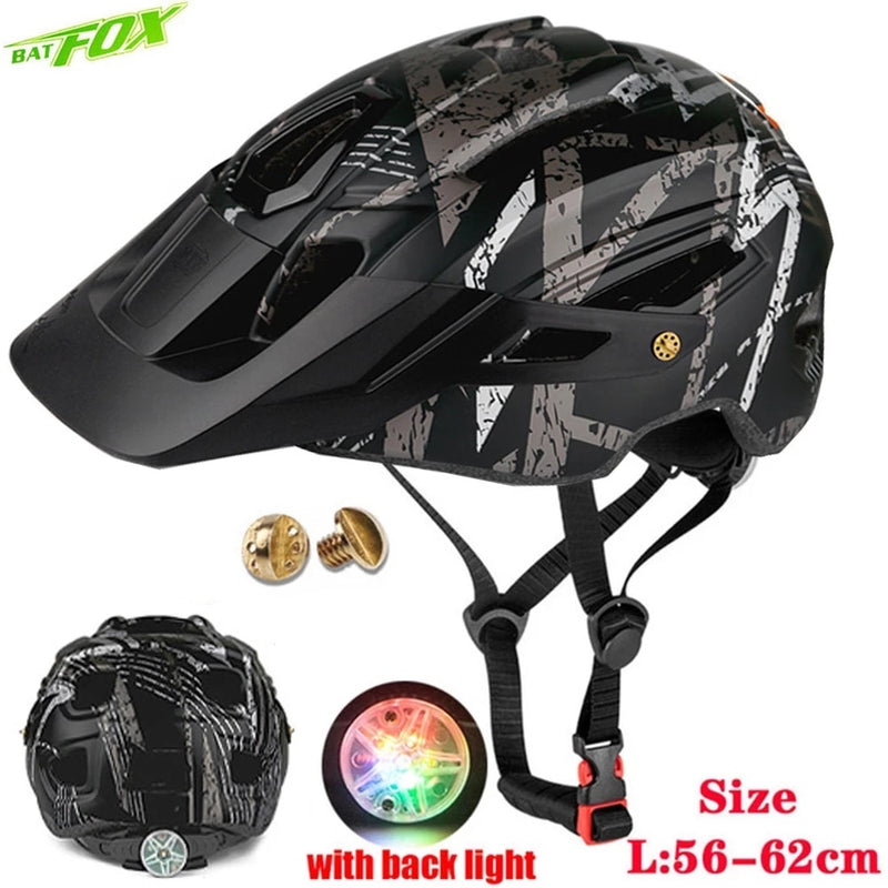 2022 New Batfox Fahrradhelm für Erwachsene Männer Frauen MTB Bike Mountain Road Radfahren Sicherheit Outdoor Sports Safty Helm