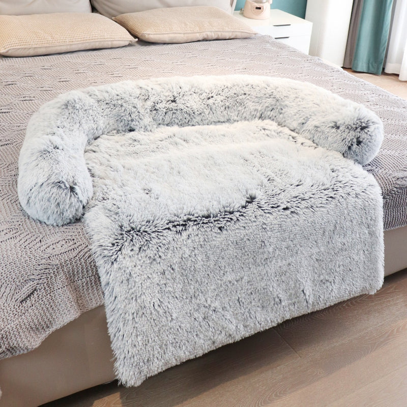 Hundesofa-Bettdecke, beruhigende Plüschmatte, abnehmbare Haustierdecke, Matratze, Katzenbetten, warmes Schlafkissen, Kissen, Couch, Möbelschutz