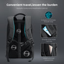 Fenruien Neue Mode Männer Rucksack Wasserdicht Erweiterbar USB Laderucksäcke 17,3 Zoll Laptoptasche Business Travel Bag Rucksack