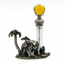 Botella de Perfume vacía árabe antigua, botella de Metal de cristal antiguo, gotero, decoración del hogar, regalo de fiesta para mujer