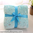 2 capas Dotty animales de dibujos animados Coral polar manta térmica para bebé, alfombra para niños para todas las estaciones, manta de cochecito de viaje para recién nacidos