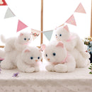 New cute plush cat white black soft stuffed plush toy animal gift for children boy girl toy gift 35-40cm