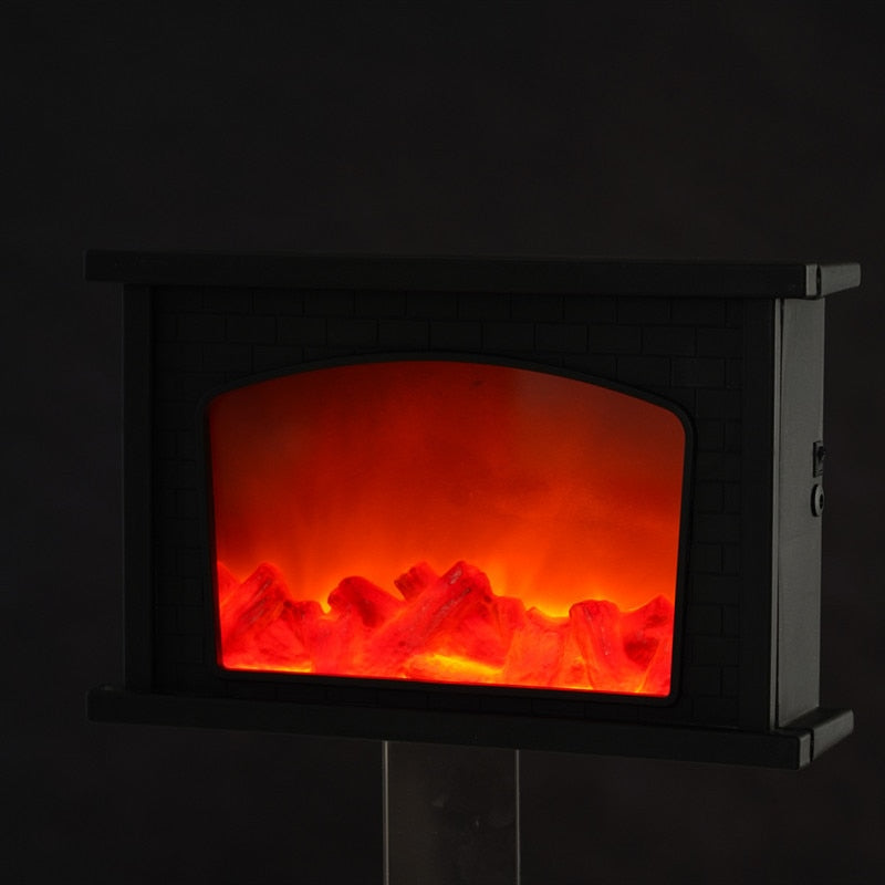 Romantic Portable USB Powered Fashion Flame Effect Night Light  Bar LED Simulation Fireplace Light Living Room Home Decor
