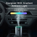 Difusor de coche Baseus, humidificador, purificador de aire automático, ambientador Aromo con luz LED para coche, difusor de aromaterapia