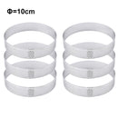 Tart Ring Stainless Steel Tartlet Mold Circle Cutter Pie Ring Heat-Resistant Perforated Cake Mousse Molds Tart Pastry