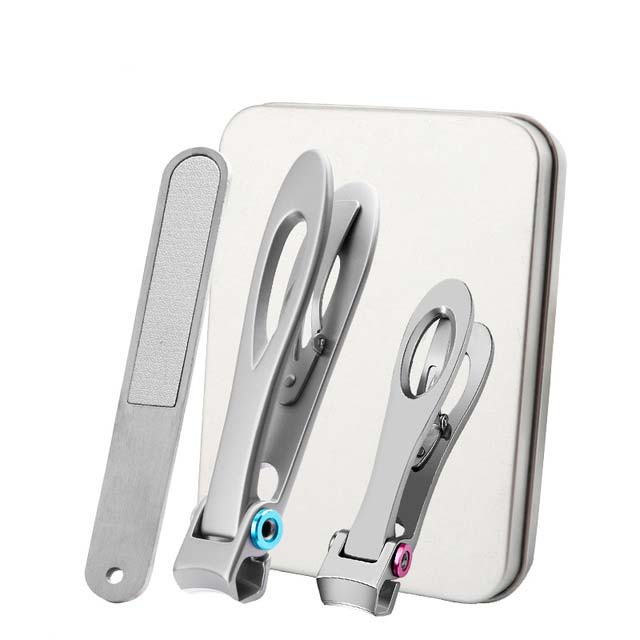 Nail Clippers Trimmer Stainless Steel Nail Cutter Clippers Manicure Nail Cutter Pedicure Finger Toe Scissors Nail Clipper Set