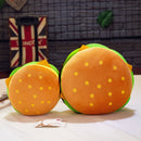 New Plush toys hamburger shape pillow creative funny plush toy doll cushion pillow child gift realistic hamburger stuffed toys