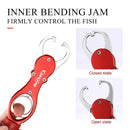Knots Tool Lip Grip with Scale Catch Fishing Tool Fish Control Clamp Tackle Holder Anti Slip Clip Rope Lip Grip Pliers Aluminum