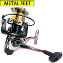 Fishing reel 12000 10000 9000 Metail line cup 30KG Max Drag Long Shot Saltwater Spinning Reel Coil