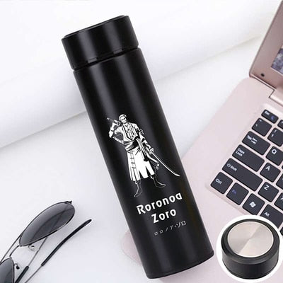 500ml Pure Color Stainless Steel One Piece Thermos Cup With Creative Cover Children Juice Thermos Cup