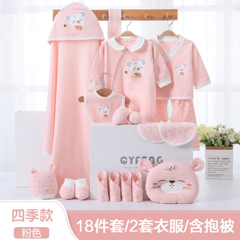 Newborn Clothes Outfits Baby Cotton Infant Clothing Suit Print NewBorn Boys Underwear Set