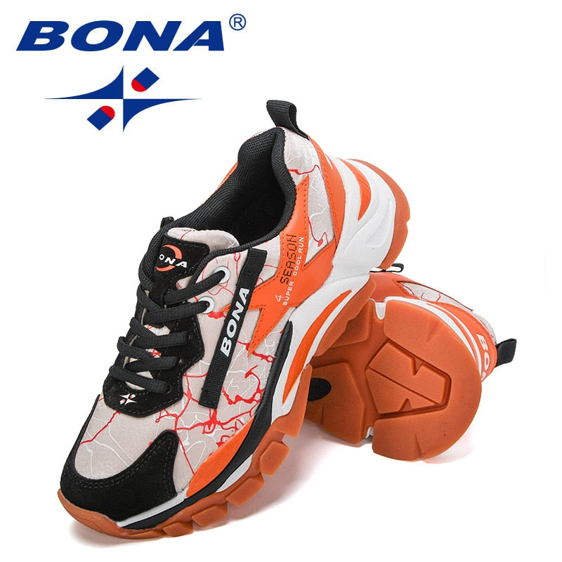 BONA 2020, nuevos diseñadores, zapatillas transpirables de malla para correr, zapatos para caminar al aire libre para mujer, zapatillas de moda para mujer, calzado para trotar para mujer