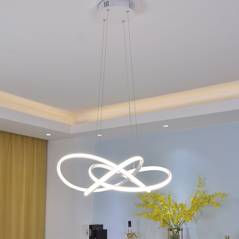 Black/White led pendant lights modern design for living room bedroom hanging lamp restaurant kitchen led pendant lamp fixtures