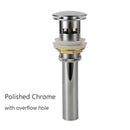 Brass Drain Black/White/Chrome Plated/Gold/Rose Gold/ORB Bathroom Basin Push Down Pop-Up Drain With/Without Overflow Hole Design