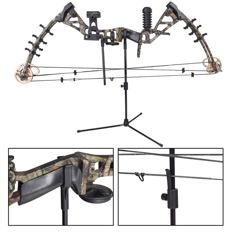 1Pack Bogenschießen-Bogenständer Recurve-Bogenhalter Abnehmbarer Stander Montieren Sie Aufhänger für Bogenschießen-Jagd-Schießen im Freien Sport 7Colors