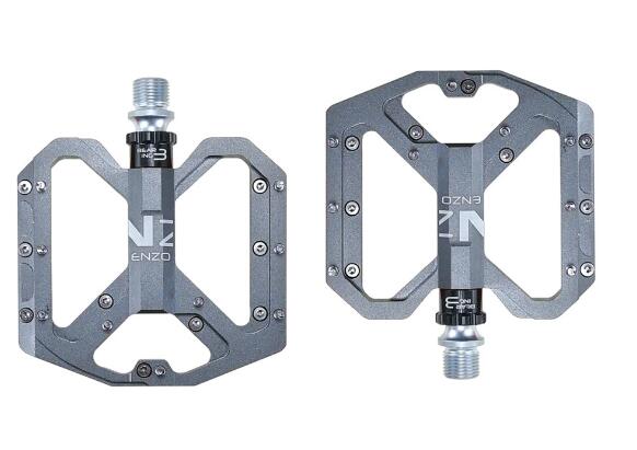 2020 new Mountain Non-Slip Bike Pedals Platform Bicycle Flat Alloy Pedals 9/16" 3 Bearings for Road MTB Fixie Bikes