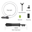 10inch LED Ring Light Photography Selfie Ring Lighting with Tripod Stand for Smartphone Youtube Makeup Video Studio Ring Lamp