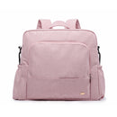 Bolsa de pañales rosa impermeable Soboba para el cuidado del bebé, mochila multifuncional de gran capacidad para pañales, bolsa de viaje con 2 correas