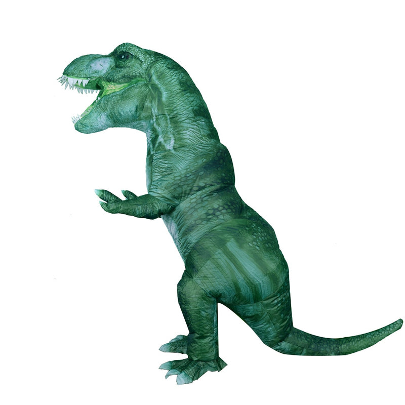 Nuevo inflable Dino t-rex Spinosaurus Pterosaur Triceratops adulto Velociraptor disfraz mascota Cosplay Halloween mujer hombre chico