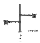 Soporte de escritorio de DL-T902-240 de 400mm, soporte de Monitor de acero de 360 ​​grados de movimiento completo, base de abrazadera de 10 "-27", brazo de montaje para Monitor, carga de 12kg