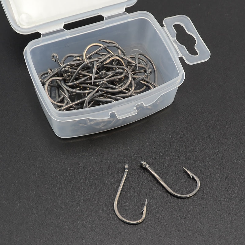100pcs Coating High Carbon Stainless Steel Micro Barbed Fish Hook Carp Fishing Hooks 8009 Fishing Tool Accessories