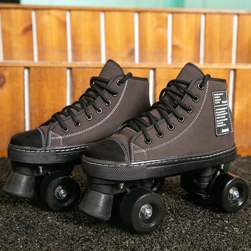 Patines de doble fila para adultos, nuevo estilo, patines de cuatro hojas para adultos, hombres y mujeres, zapatos con ruedas para exteriores