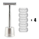 HAWARD Double Edge Safety Razor For Men&Women Classic Manual Metal Shaving Razor With 20 Shaving Blades Reusable&Plastic Free