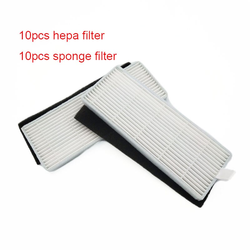 Accessories Kit For Ilife A4 A4S A40 Vacuum Cleaner Parts HEPA filter primary filter side brush Roll Brush Cover Mop Pad Cloth