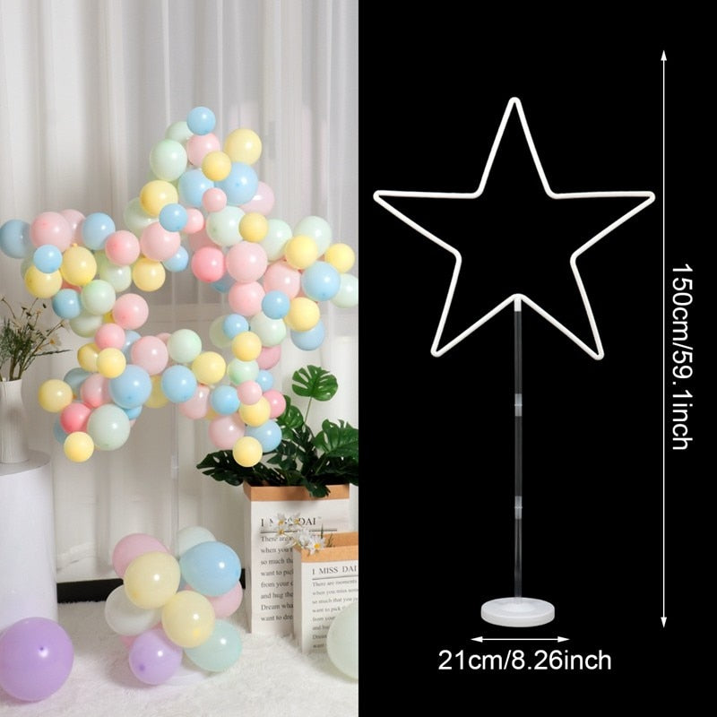 Anillo de arco de globo de plástico, soporte de fondo DIY, Base de columna de globo circular, fiesta de bienvenida de bebé, decoración del banquete de boda, despedida de soltera