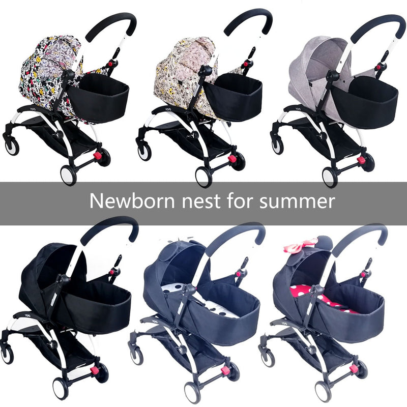 Kinderwagen Neugeborenen Nest Sommer Version Schlafsack Kinderwagen Zubehör Für Babyzen Yoyo Yoyo+ Yoya Sommer und Winter Korb