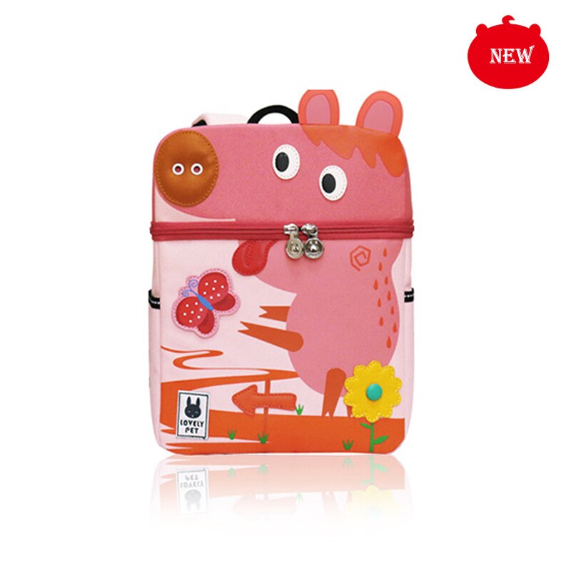 Kid Unicorn Rucksack Cute 3D Cartoon Dinosaurier Anti-Lost Kindergarten Orthopädische Schultasche für Mädchen Kinder Mochila Bookbag