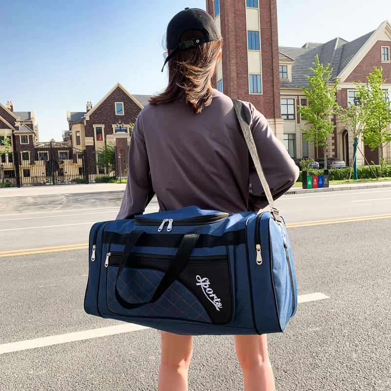 Männer Frauen Sport Fitness Taschen Große Kapazität Mode Reisetasche Unisex Outdoor Wasserdichte Freizeit Handtasche Gepäcktaschen XA255F