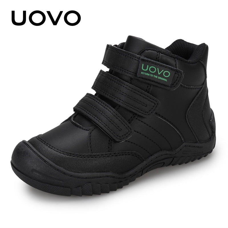 2022 UOVO New Arrival Mid-Calf Hiking Fashion Kids Sport Shoes Brand Outdoor Children Casual Sneakers For Boys Size