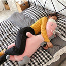 70-120cm Long Sleeping Unicorn Plush Toy Pillow Stuffed Animal Unicornio Throw Pillow Home Decor Gift for Girl School Nap Pillow
