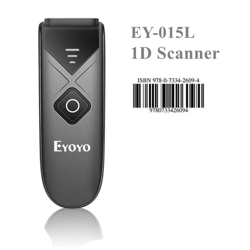 Eyoyo EY-015 Mini-Barcode-Scanner USB verkabelt Bluetooth Wireless 1D 2D QR PDF417 Barcode für IPad IPhone Android Tablets PC