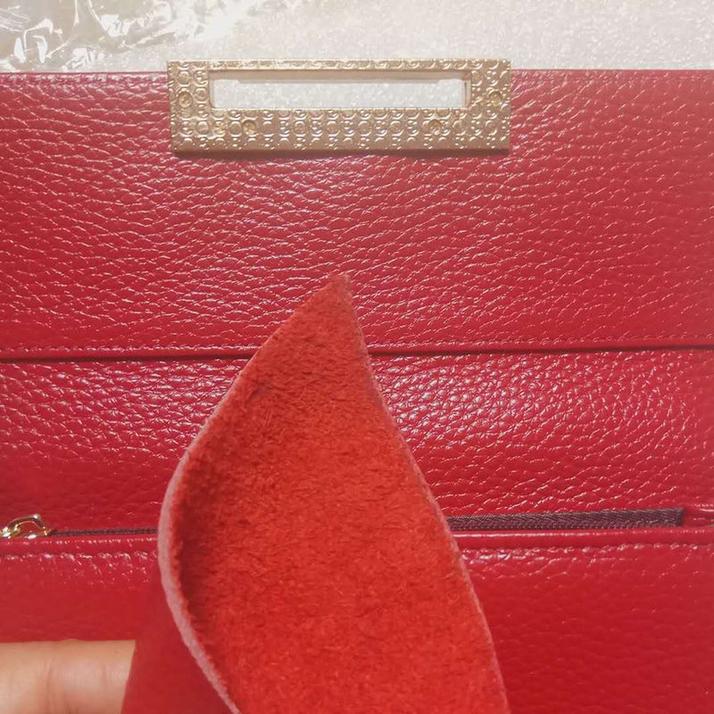 clearance women wallets genuine leather ladies clutch bag long real leather wallet cow leather purse female