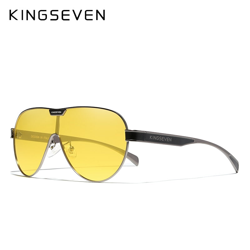 KINGSEVEN New Oversized Sunglasses Men And Women Polarized Mirror Lens Goggles UV Protection Men&