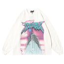 Lightning Graphic Long Sleeve T Shirt Gothic Fairy Grunge Tees Men Hip Hop Print Goth Streetwear 2022 Fall Trending Clothes Top