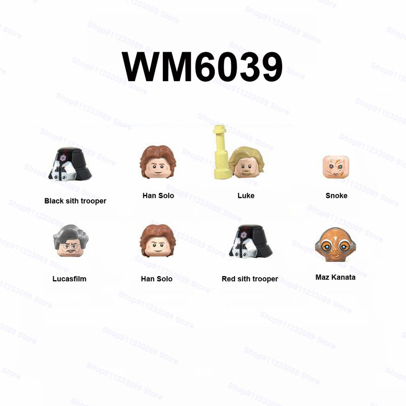 Mandalorians Baby Yoda Ahsoka Building Blocks Star Stormtroopers Luke Skywalker Boba Fett Obi-wan Wars Action Figure Toy