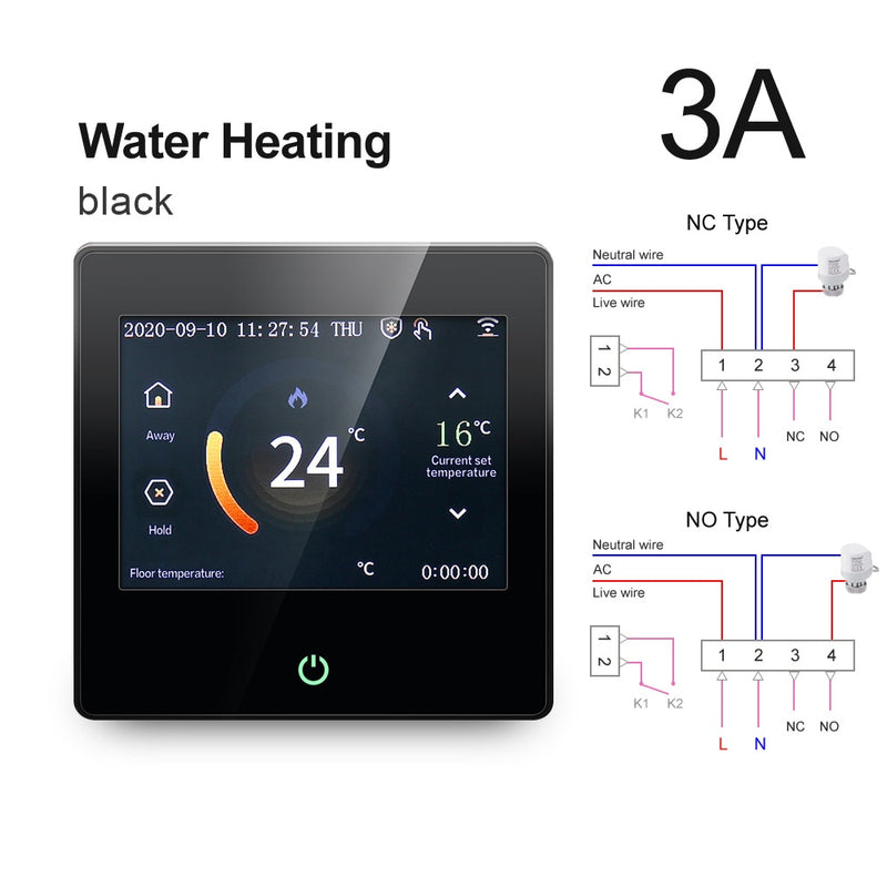 AVATTO WiFi Smart Thermostat Heizung Temperaturregler mit LED-Touchscreen in Celsius/Fahrenheit Funktioniert mit Alexa Google Home