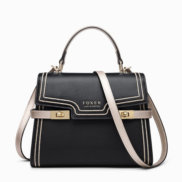 FOXER, bolsos de hombro para mujer, bolsos cruzados, bolso cruzado a la moda, bolso elegante de gran capacidad, bolso de mensajero mediano para mujer