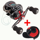 JITAI Fishing Reel 8Kg Max Drag Have PE 4 Strands line 14+1BBs Left Right Hand Lure Bait Casting fishing Baitcasting reel