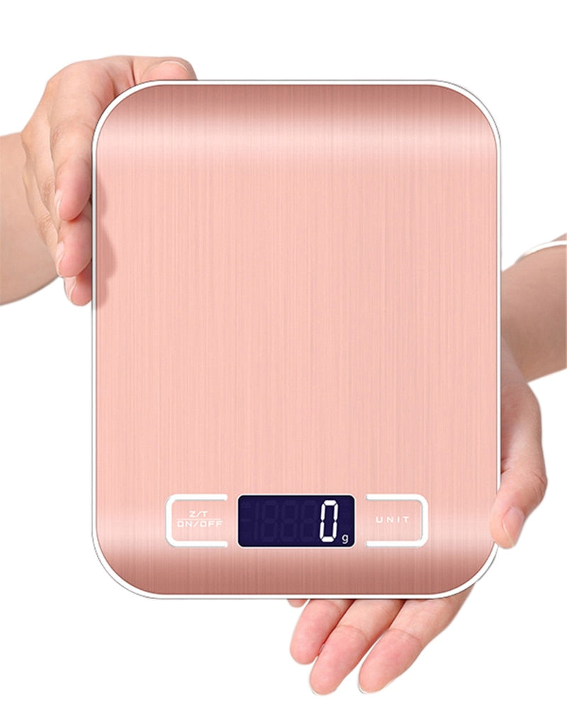 Digital kitchen Scales 5kg 10kg/1g Stainless Steel LCD Electronic Food Diet Postal Balance Measure Tools weight Libra