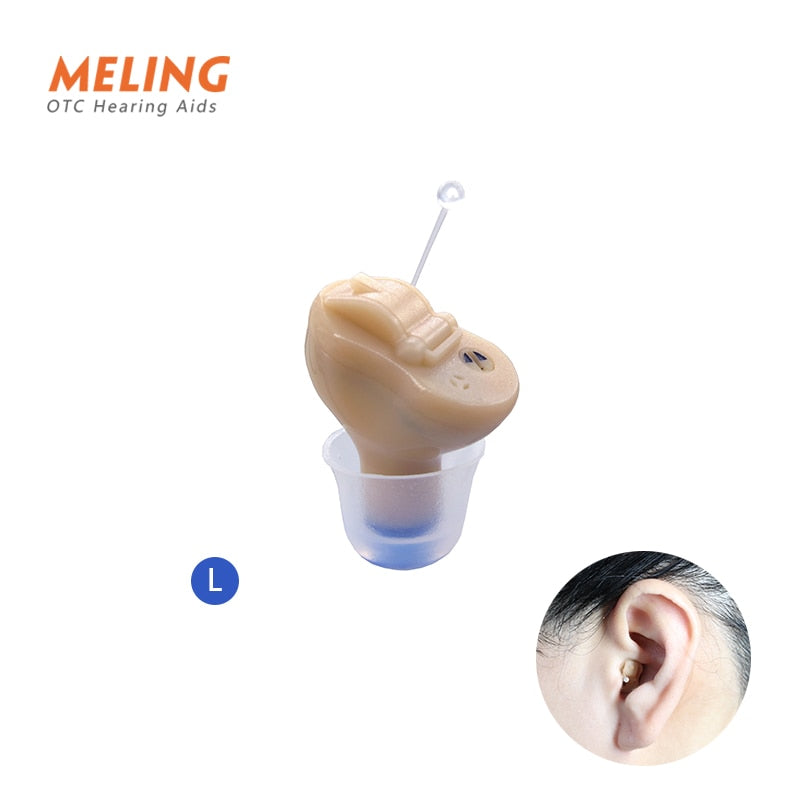 Meling Q10 audífonos inalámbricos Mini CIC Invisible Heaing Aid amplificador de sonido oído portátil para sordos ancianos Dropship