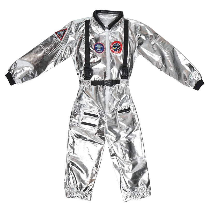 SNAILIFY, mono plateado de astronauta para niños, disfraz de astronauta para niños, Cosplay de Halloween, niños, piloto, fiesta de carnaval, vestido elegante