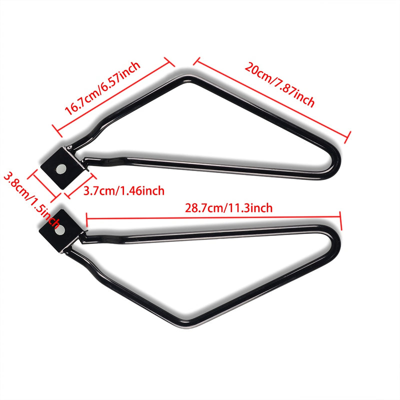 Motorcycle Black Saddle Bag Support Bars Mount Bracket For Harley Sportster 883 Iron XL883N Dyna Holder